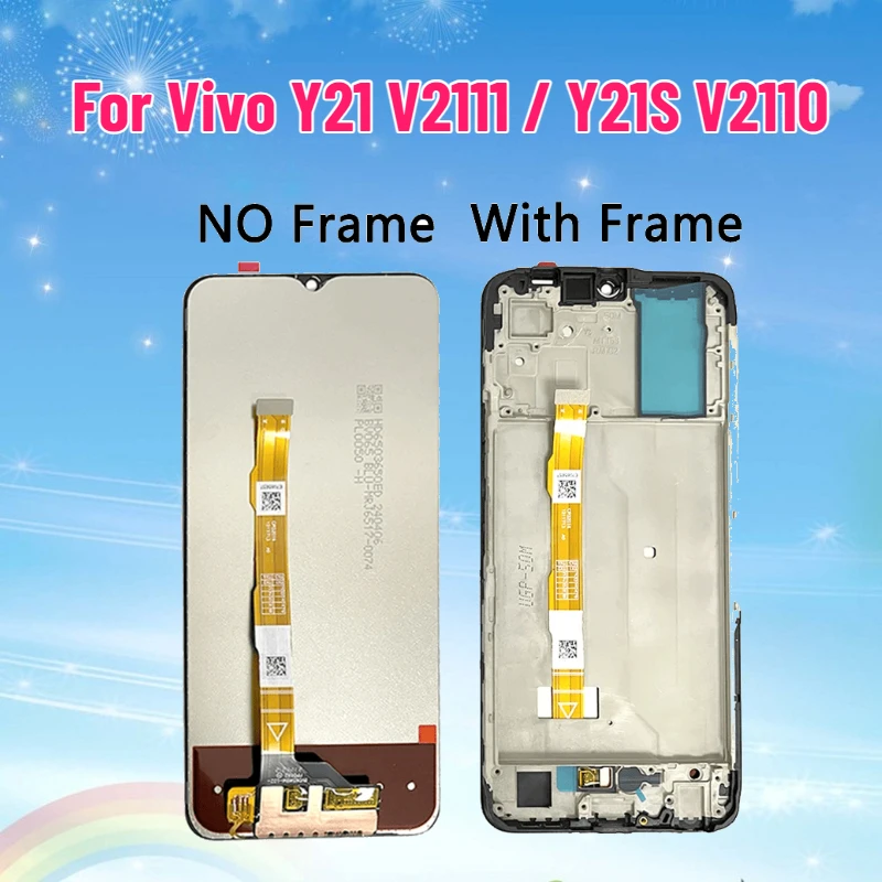 LCD Display for Vivo Y21 V2111 / Y21S V2110 LCD Display Touch Screen Assembly Replacement Parts for Vivo Y21s Display Screen
LCD Display for Vivo Y21 V2111 / Y21S V2110 LCD Display Touch Screen Assembly Replacement Parts for Vivo Y21s Display Screen
