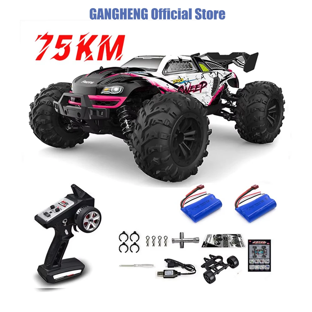 1:16 75KM/H or 50KM/H 4WD RC Car with LED Remote Control Cars High Speed Drift Monster Truck for Kids Vs Wltoys 144001 Toys 14+y
1:16 75KM/H or 50KM/H 4WD RC Car with LED Remote Control Cars High Speed Drift Monster Truck for Kids Vs Wltoys 144001 Toys 14+y