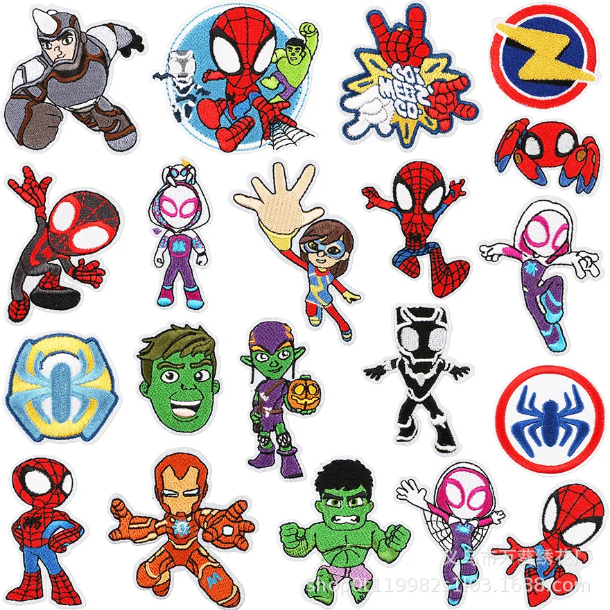 Disney Marvels Spiders-Man Series DIY Embroidery Cloth Stickers Ironing Patches Sew Cartoon Characters on Kids Garment Decor
Disney Marvels Spiders-Man Series DIY Embroidery Cloth Stickers Ironing Patches Sew Cartoon Characters on Kids Garment Decor