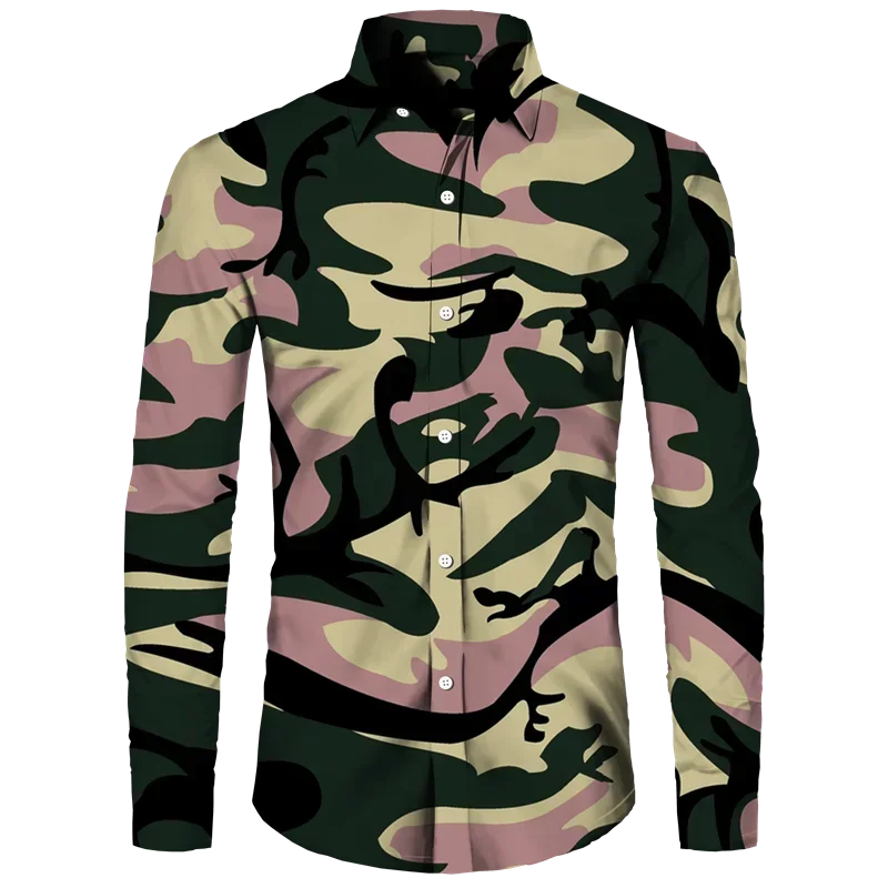New Style Spring Autumn Men's Shirt Camouflage 3D Print Long Sleeve Tops Casual Turn-down Collar Button Shirt Men Comfort Shirts
New Style Spring Autumn Men's Shirt Camouflage 3D Print Long Sleeve Tops Casual Turn-down Collar Button Shirt Men Comfort Shirts