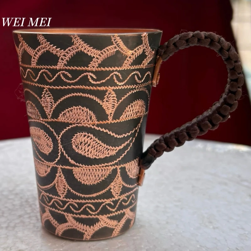Handcrafted Vintage Pure Copper Coffee Mug,200 ml Breakfast Cup,Friends Gift Carving Unique Art Texture Home Tea Cup Tableware
Handcrafted Vintage Pure Copper Coffee Mug,200 ml Breakfast Cup,Friends Gift Carving Unique Art Texture Home Tea Cup Tableware