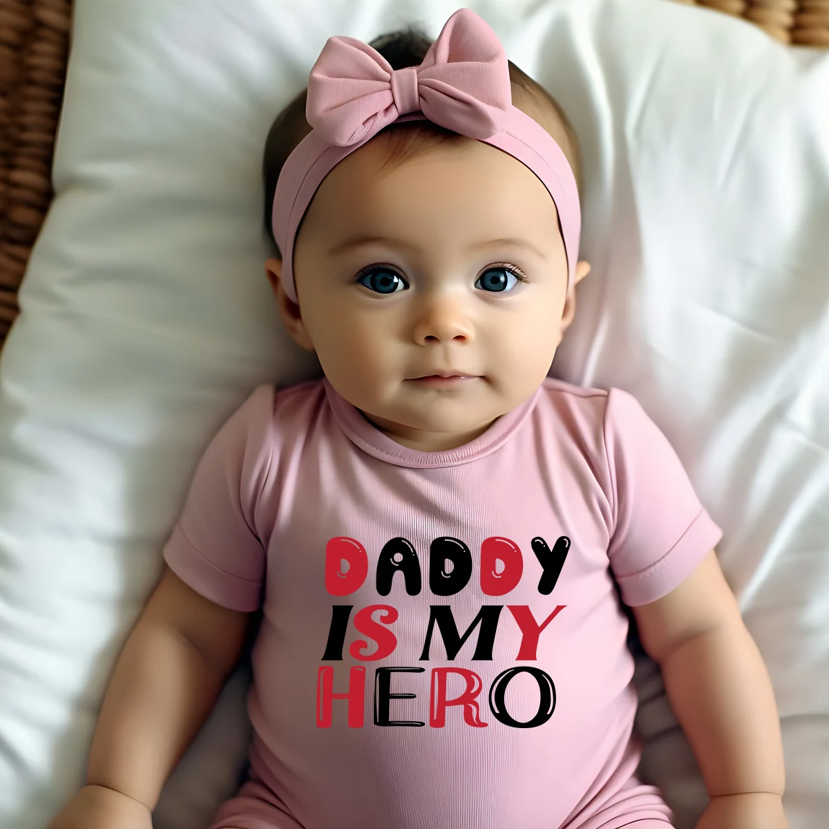 100% Cotton Onesie Daddy Is My Hero Print Bodysuit Comfortable Cloth for Baby Jumpsuit for 0 To 12 Months Newborn
100% Cotton Onesie Daddy Is My Hero Print Bodysuit Comfortable Cloth for Baby Jumpsuit for 0 To 12 Months Newborn