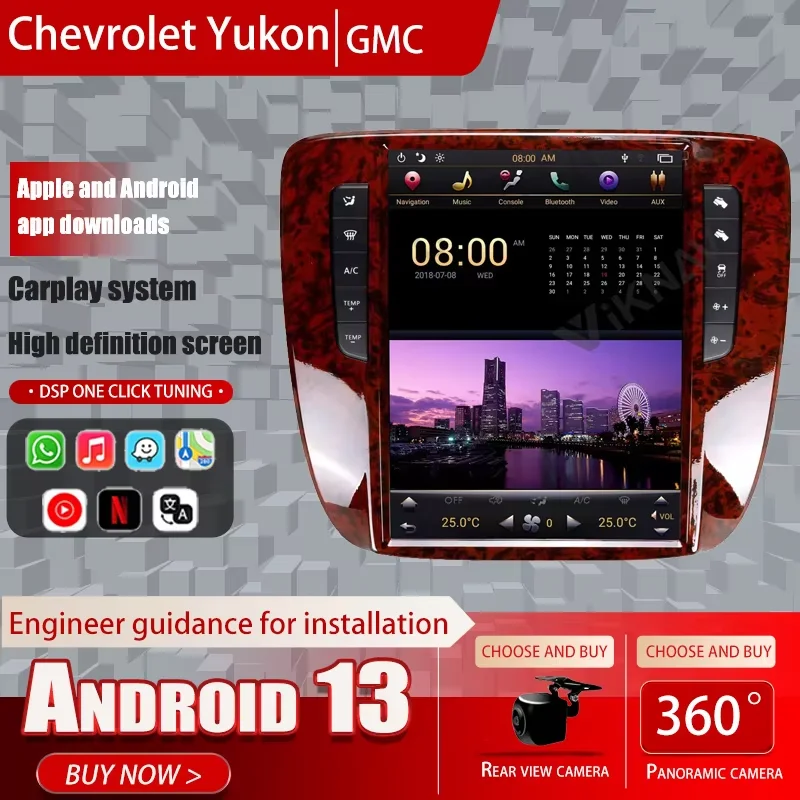 For GMC Yukon Chevrolet Suburban Tahoe 2007~2013 Android Car Radio Stereo Automotive Multimedia Player GPS Navigation Head Unit
For GMC Yukon Chevrolet Suburban Tahoe 2007~2013 Android Car Radio Stereo Automotive Multimedia Player GPS Navigation Head Unit