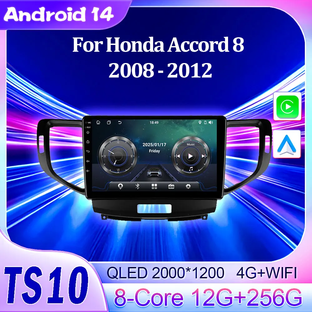 Car Radio Player For Honda Accord 8 2008 - 2012 Android 14 Carplay Auto Screen Stereo Head Unit Mirror Link AutoMotive Bluetooth
Car Radio Player For Honda Accord 8 2008 - 2012 Android 14 Carplay Auto Screen Stereo Head Unit Mirror Link AutoMotive Bluetooth