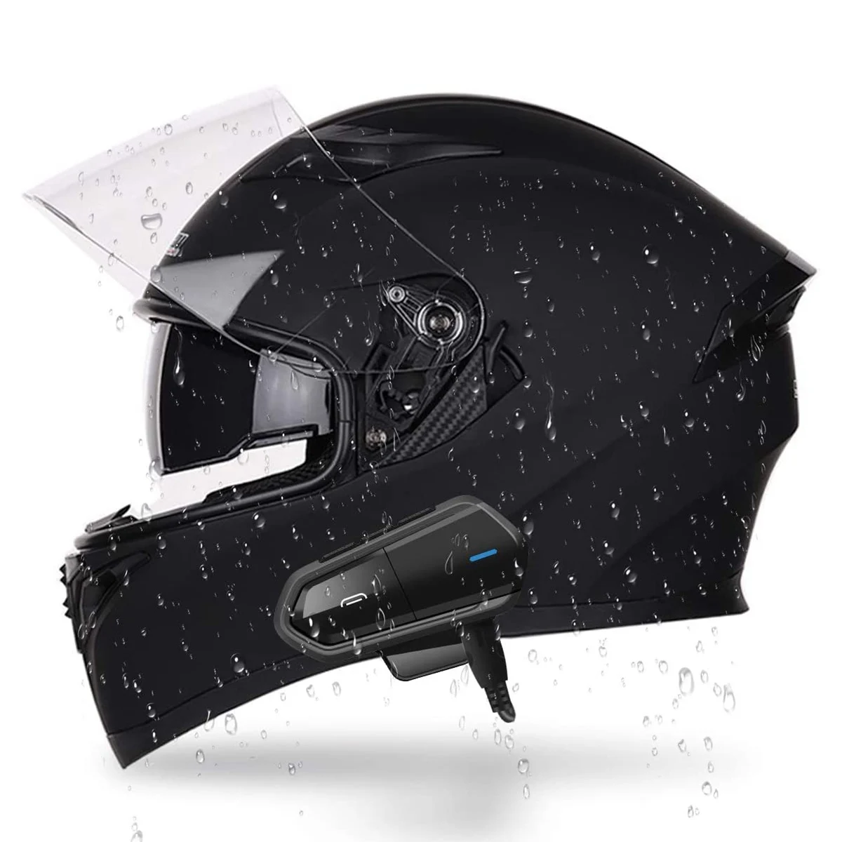 B35 Motorcycle Intercom Microphone, Bluetooth 5.0 Helmet Headset Interphone FM Radio HI-FI Sound Quality Siri
B35 Motorcycle Intercom Microphone, Bluetooth 5.0 Helmet Headset Interphone FM Radio HI-FI Sound Quality Siri