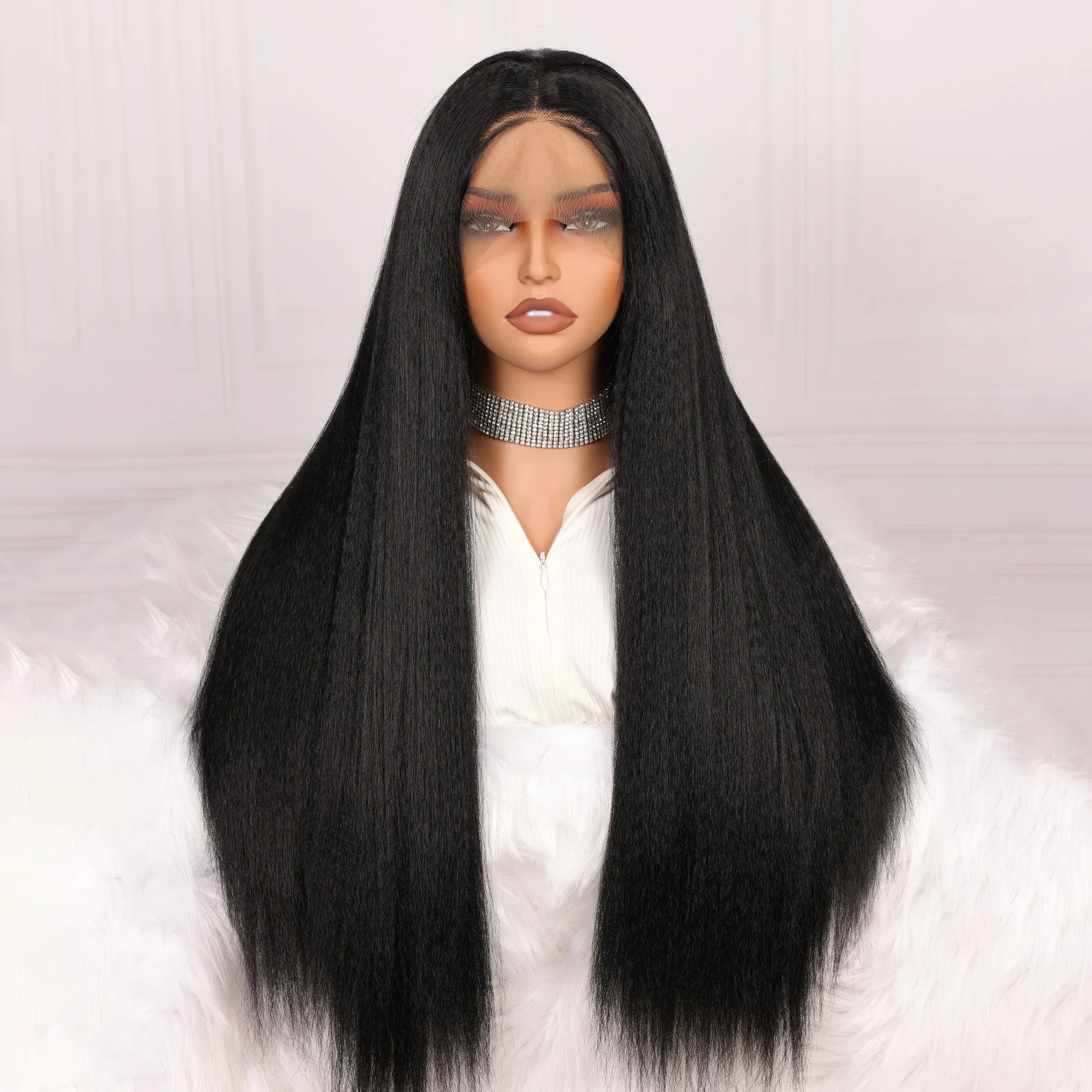 Синтетический парик Yaki Soft Natural Black, 180% плотность, 26 дюймов, мягкий, прямой, с эффектом кинки, с предварительно выщипанными линиями роста волос, с детским волосом, на каждый день, для женщин
Синтетический парик Yaki Soft Natural Black, 180% плотность, 26 дюймов, мягкий, прямой, с эффектом кинки, с предварительно выщипанными линиями роста волос, с детским волосом, на каждый день, для женщин