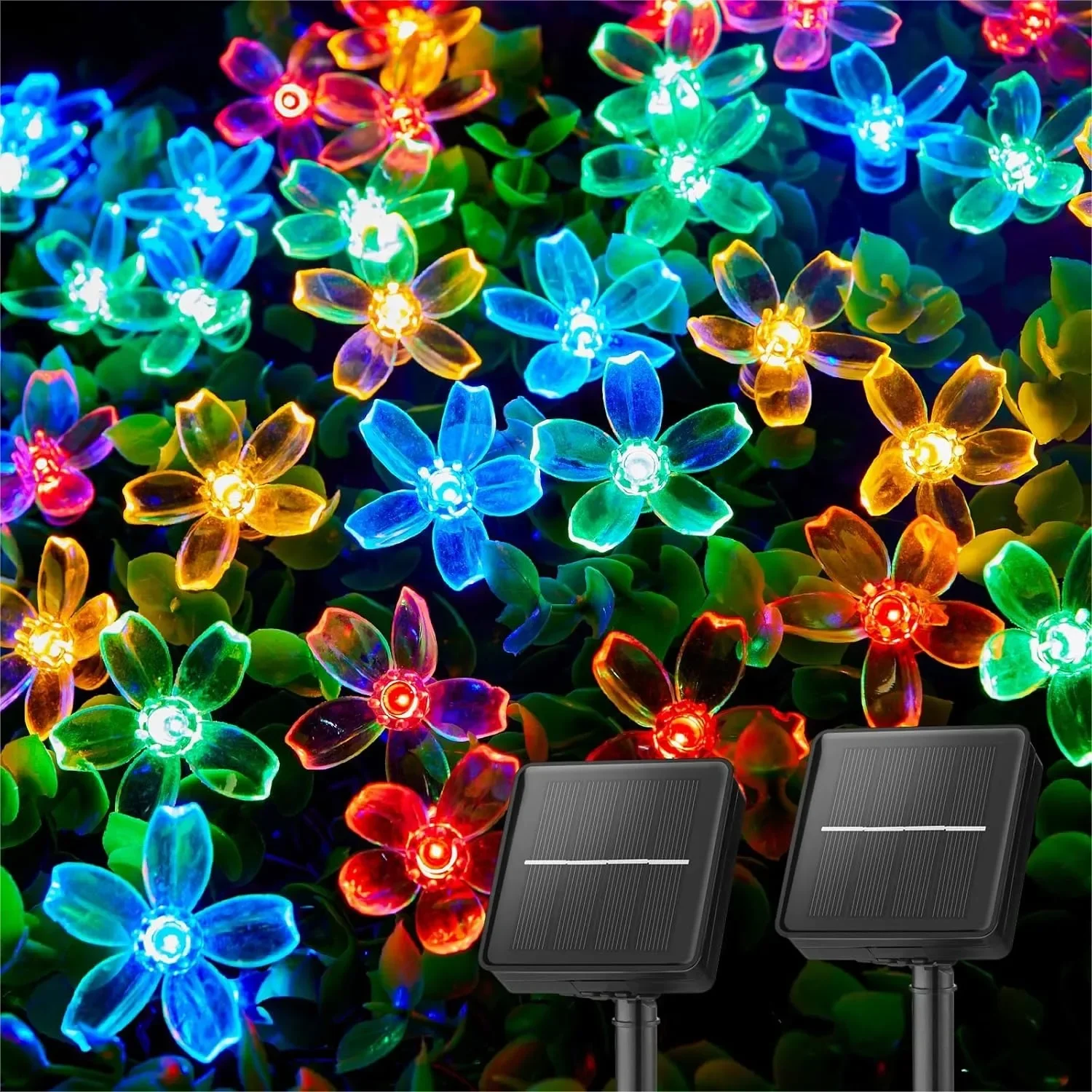 Solar Flower String Lights 52FT 120 LED Outdoor Waterproof Fairy Lights for Garden Patio Wedding Decor Multicolor
Solar Flower String Lights 52FT 120 LED Outdoor Waterproof Fairy Lights for Garden Patio Wedding Decor Multicolor