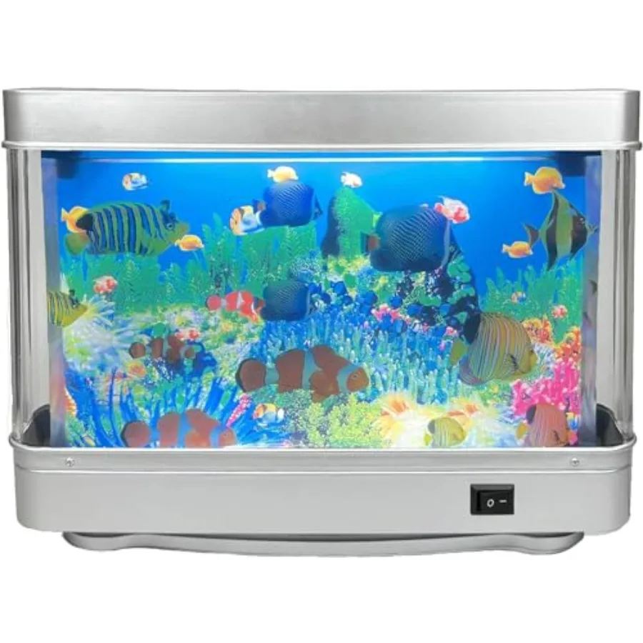 Fake Motion Fish Tank Mini Aquarium, Artificial Tropical Decorative Lamp Night Light with Moving Fish, Gift for Family US Plug
Fake Motion Fish Tank Mini Aquarium, Artificial Tropical Decorative Lamp Night Light with Moving Fish, Gift for Family US Plug