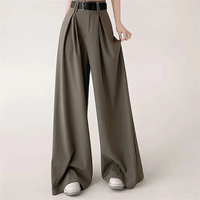 New Autumn High Waist Suit Wide Leg Women's Full Pants Female Korean Elegant Minimalism Straight Loose Trousers
New Autumn High Waist Suit Wide Leg Women's Full Pants Female Korean Elegant Minimalism Straight Loose Trousers
