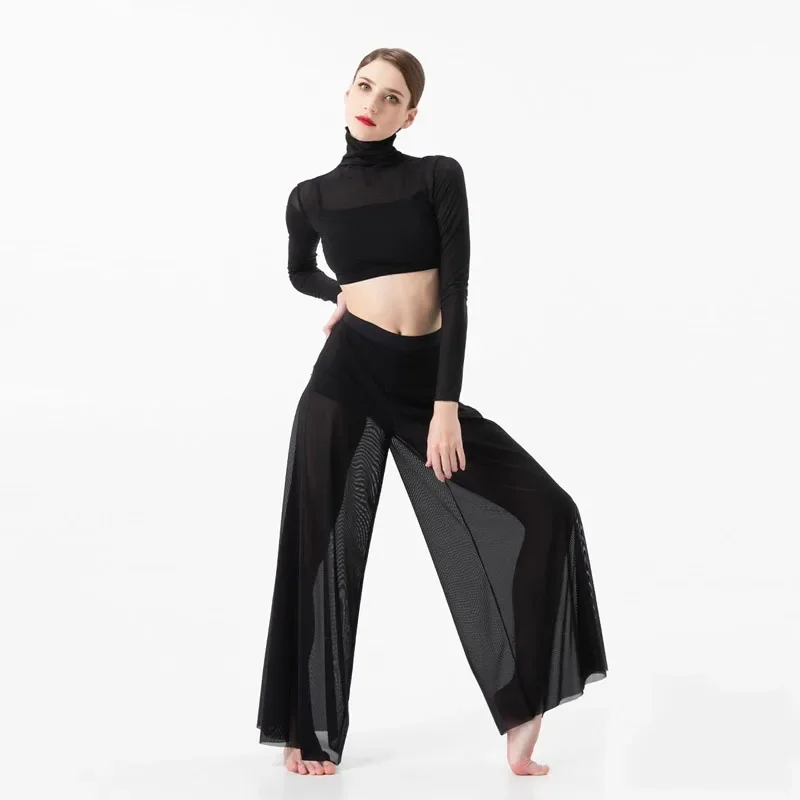 Suit Women Elegant Classical Modern Contemporary Lyrical Dance Practice Mesh Tops Pants Suit Ballet Performance Wear
Suit Women Elegant Classical Modern Contemporary Lyrical Dance Practice Mesh Tops Pants Suit Ballet Performance Wear