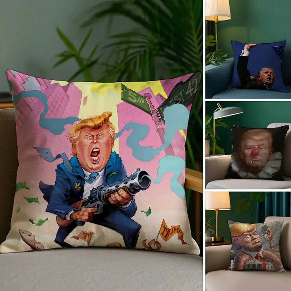 Funny T-TrumP Pillow Case Plush Fabric Soft Double Sided Print Sofa Cushion Cover Throw Pillow Covers
Funny T-TrumP Pillow Case Plush Fabric Soft Double Sided Print Sofa Cushion Cover Throw Pillow Covers