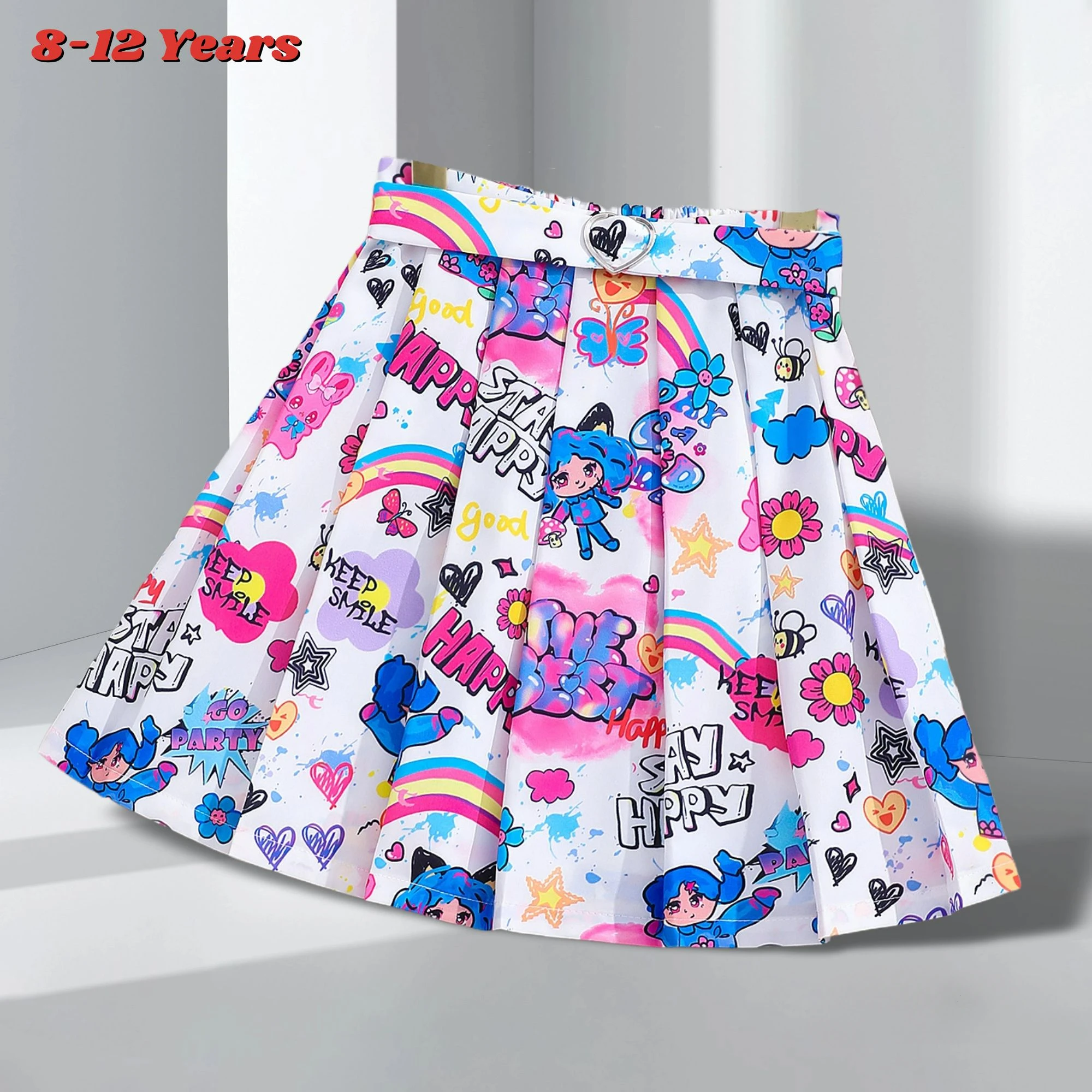 New Cartoon Rainbow Girl Skirt 37-45CM Length Children Short Skirt Kids Girls Clothes Cute Fashion Casual Girls Costume Party
New Cartoon Rainbow Girl Skirt 37-45CM Length Children Short Skirt Kids Girls Clothes Cute Fashion Casual Girls Costume Party
