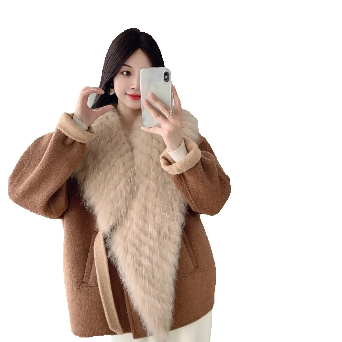 MAO MAO Молодежная и элегантная осень/зима 2022, новая шуба с лисьим мехом и женское двустороннее шерстяное пальто
MAO MAO Молодежная и элегантная осень/зима 2022, новая шуба с лисьим мехом и женское двустороннее шерстяное пальто