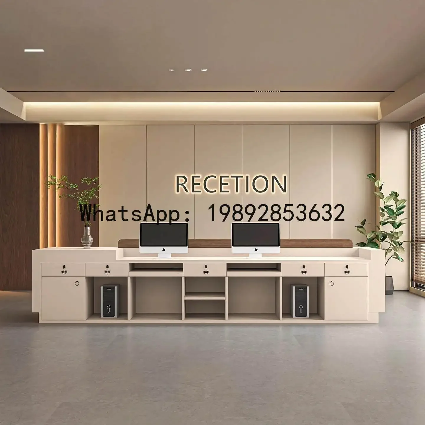 a23 company painted reception desk for clothing stores, hotels, and lobbies - cashier counter
a23 company painted reception desk for clothing stores, hotels, and lobbies - cashier counter
