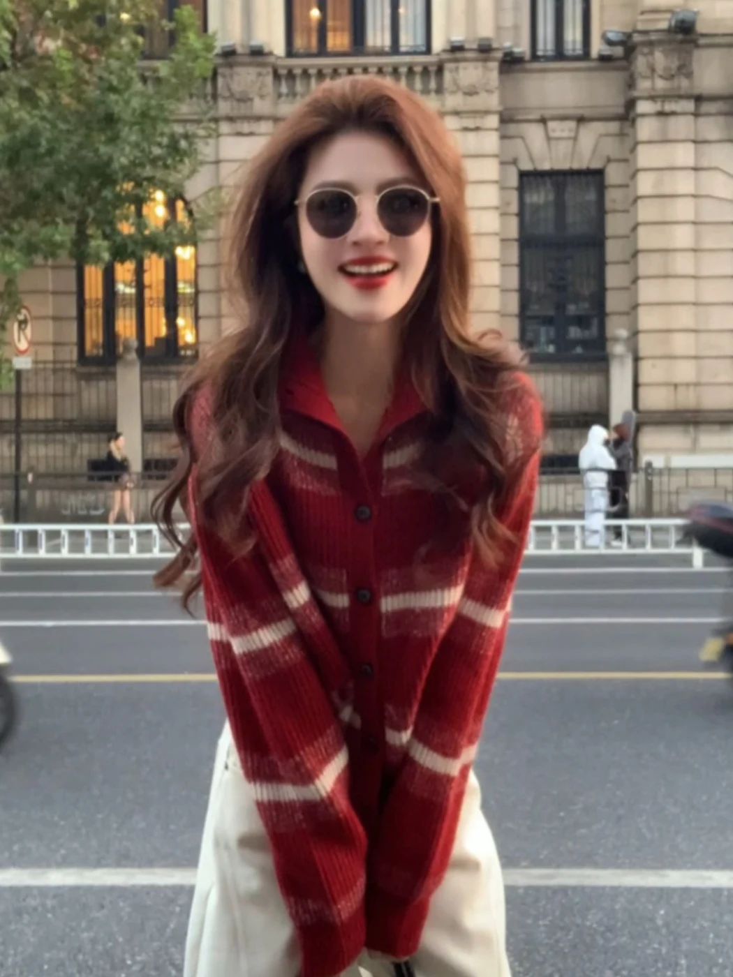 Вязаный свитер-пальто Cisas Aosphere в полоску, женский, свободный крой, осень-зима, красный, новогодний, вязаная верхняя одежда для повседневной носки
Вязаный свитер-пальто Cisas Aosphere в полоску, женский, свободный крой, осень-зима, красный, новогодний, вязаная верхняя одежда для повседневной носки