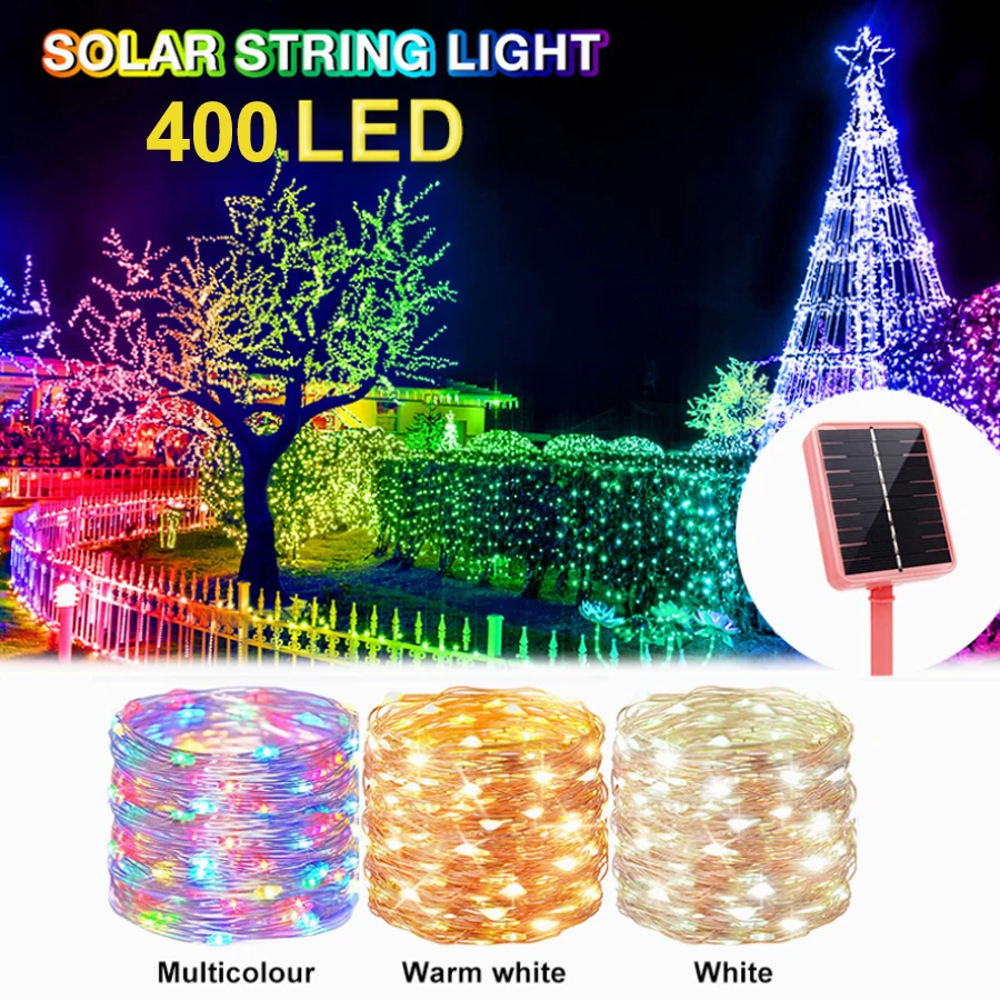 Outdoor Solar String Lights Waterproof Copper Wire Lights 8 Modes Multicolor Birthday Party Lights Twinkle Wedding Fairy Lights
Outdoor Solar String Lights Waterproof Copper Wire Lights 8 Modes Multicolor Birthday Party Lights Twinkle Wedding Fairy Lights