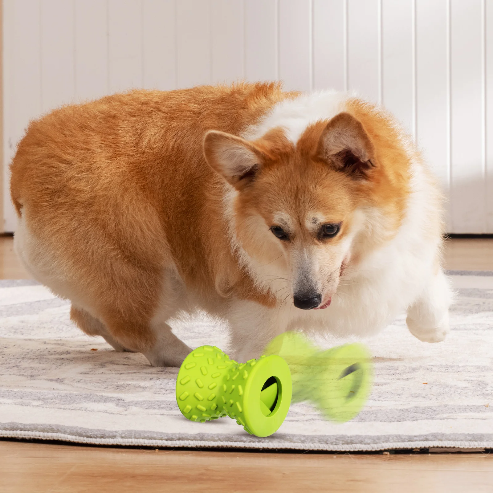 Dumbbell Feeder Dog Enrichment Toy Grass Dispensing Puppy Toys Interactive Food Puzzle Rubber Safe Pet
Dumbbell Feeder Dog Enrichment Toy Grass Dispensing Puppy Toys Interactive Food Puzzle Rubber Safe Pet