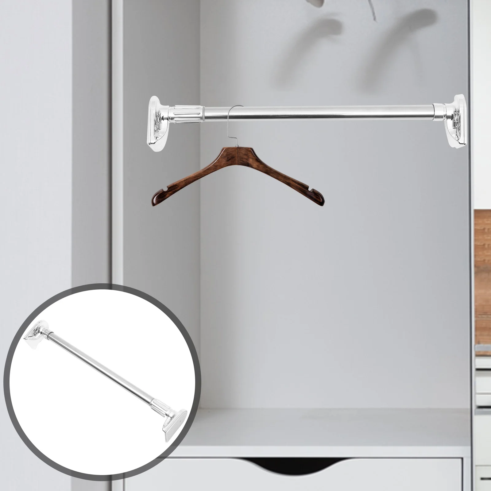 1pc Rotatable Telescopic Shower Curtain Rod 50-80Cm Adjustable Stainless Steel Bath Clothes Drying Rail No Drill Installation
1pc Rotatable Telescopic Shower Curtain Rod 50-80Cm Adjustable Stainless Steel Bath Clothes Drying Rail No Drill Installation