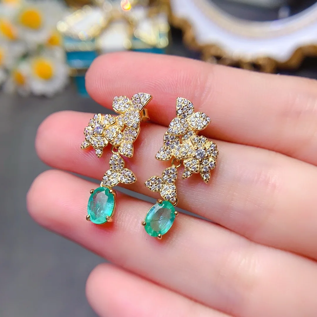 Великолепные серьги-гвоздики из стерлингового серебра 925 пробы с натуральным изумрудом, модные украшения для нее, отличный подарок на день рождения, праздники
Великолепные серьги-гвоздики из стерлингового серебра 925 пробы с натуральным изумрудом, модные украшения для нее, отличный подарок на день рождения, праздники