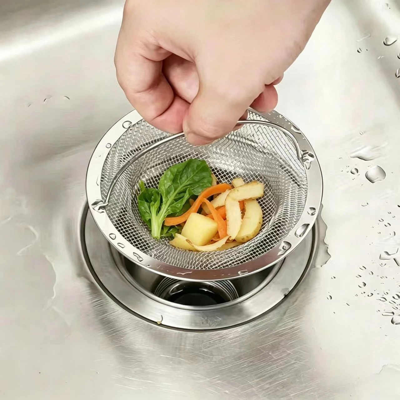Stainless Steel Drain Filter, Mesh Sink Strainer with Handle, Rustproof Anti-Clogging Design for Kitchen Bathroom
Stainless Steel Drain Filter, Mesh Sink Strainer with Handle, Rustproof Anti-Clogging Design for Kitchen Bathroom
