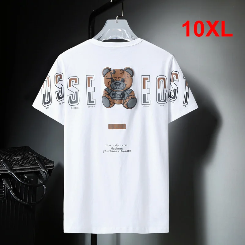 10XL Plus Size Baggy Tshirt Men 2024 Summer T Shirt Short Sleeve Fashion Bear Print T-shirt Cotton Tops Tees Male HA190
10XL Plus Size Baggy Tshirt Men 2024 Summer T Shirt Short Sleeve Fashion Bear Print T-shirt Cotton Tops Tees Male HA190
