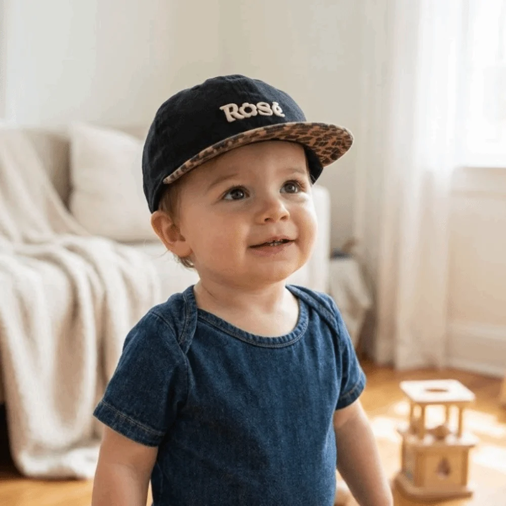 Simple Embroidered Baby Baseball Cap Leopard Print Soft Visor Toddler Hat Korean Style Letters Soft Visor Cap Girls
Simple Embroidered Baby Baseball Cap Leopard Print Soft Visor Toddler Hat Korean Style Letters Soft Visor Cap Girls