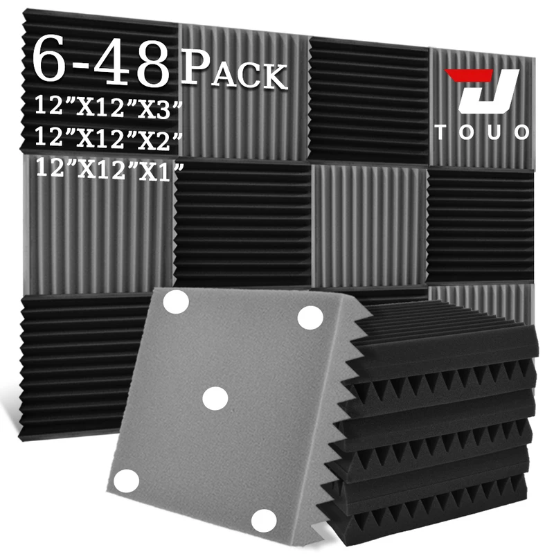 TOUO Acoustic Foam 6/12/24/48 Pcs Soundproofing Sponge Fireproof Wall Soundproofing Soundproof Foam Studio Home Sound-Absorbing
TOUO Acoustic Foam 6/12/24/48 Pcs Soundproofing Sponge Fireproof Wall Soundproofing Soundproof Foam Studio Home Sound-Absorbing