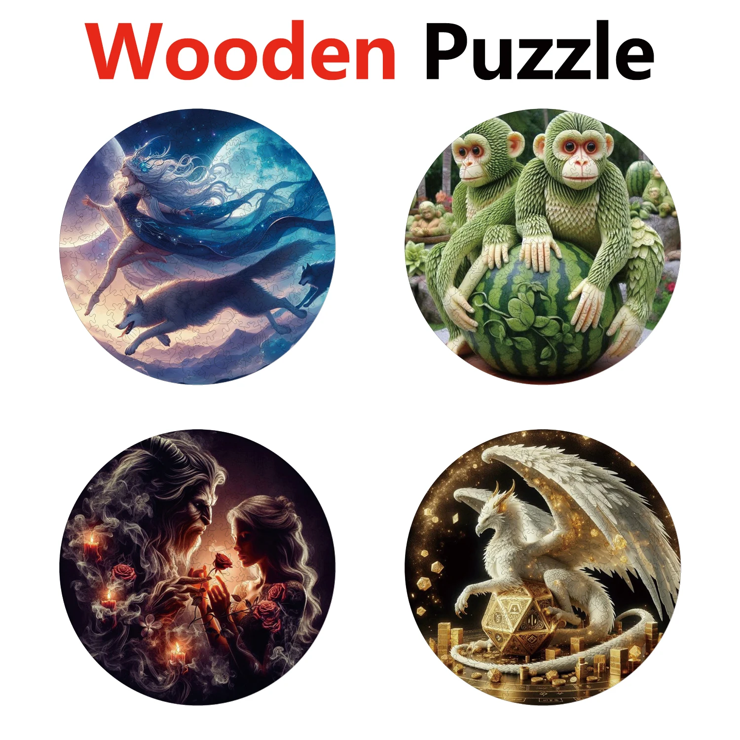 Wolf Monkey Beauty Beast Dragon Puzzles High Quality Jigsaw Puzzle Wooden Puzzle Best Christmas Gift
Wolf Monkey Beauty Beast Dragon Puzzles High Quality Jigsaw Puzzle Wooden Puzzle Best Christmas Gift