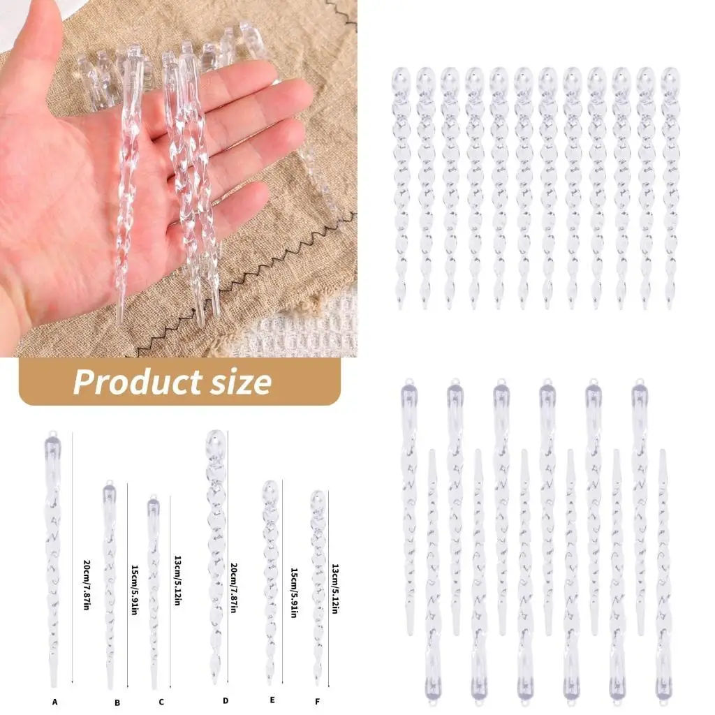 652F 12PCS Christmas Decorations Icicle Pendant Hanging Ornament Festival Home Decors Tree Hangings Seasonal Holiday Props
652F 12PCS Christmas Decorations Icicle Pendant Hanging Ornament Festival Home Decors Tree Hangings Seasonal Holiday Props