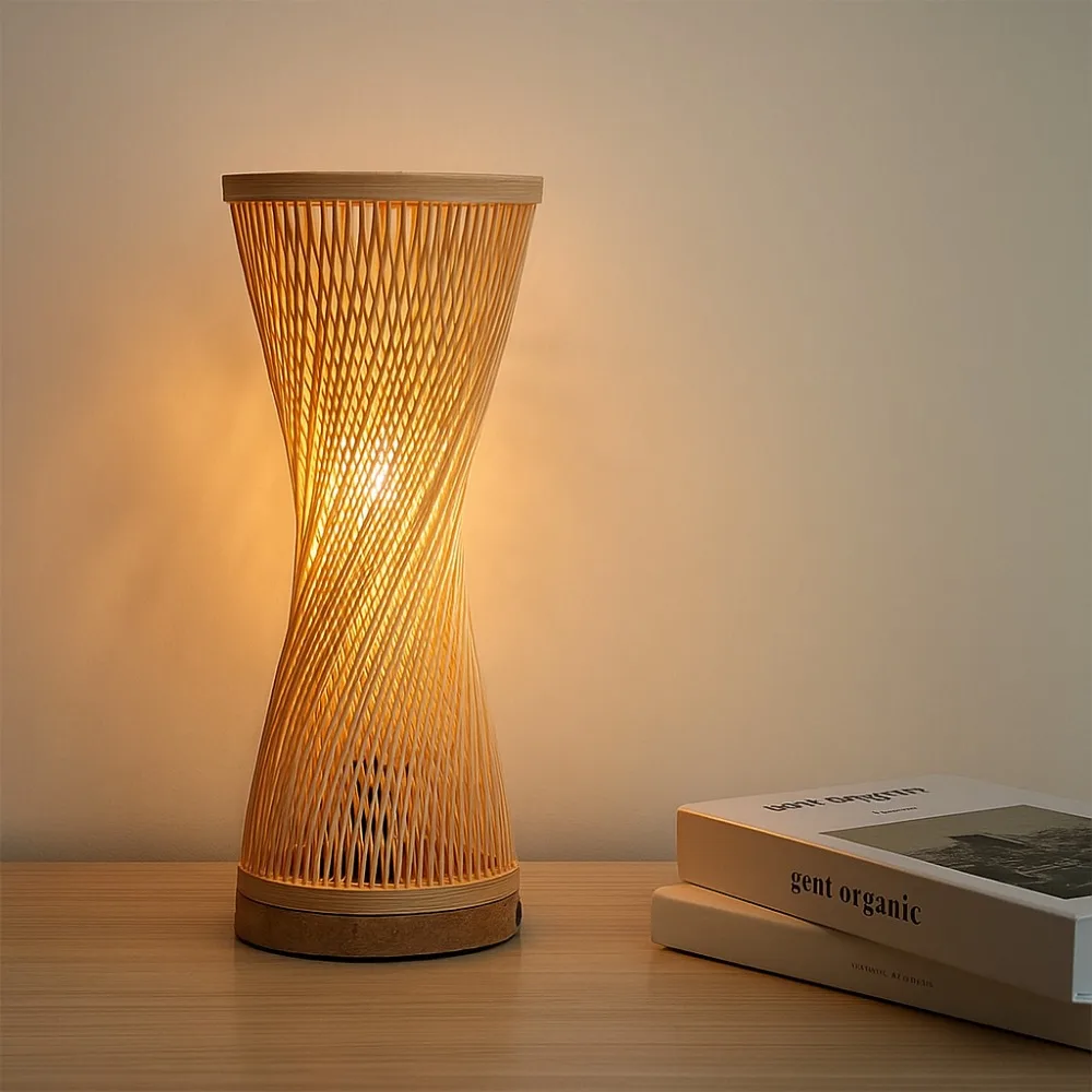 JOYINLED Japanese Style Bamboo Table Lamp 15x35CM Handmade Spire Vase Desk Light E27 Bedside Lamp for Bedroom Study EU/US Plug
JOYINLED Japanese Style Bamboo Table Lamp 15x35CM Handmade Spire Vase Desk Light E27 Bedside Lamp for Bedroom Study EU/US Plug
