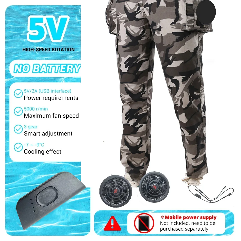 Air-Conditioning Fan Pants Cold Fishing Pure Cotton Site Welder Camping Ride Climbing Hiking Sports Fan Suit Clothes Fan Cooling
Air-Conditioning Fan Pants Cold Fishing Pure Cotton Site Welder Camping Ride Climbing Hiking Sports Fan Suit Clothes Fan Cooling