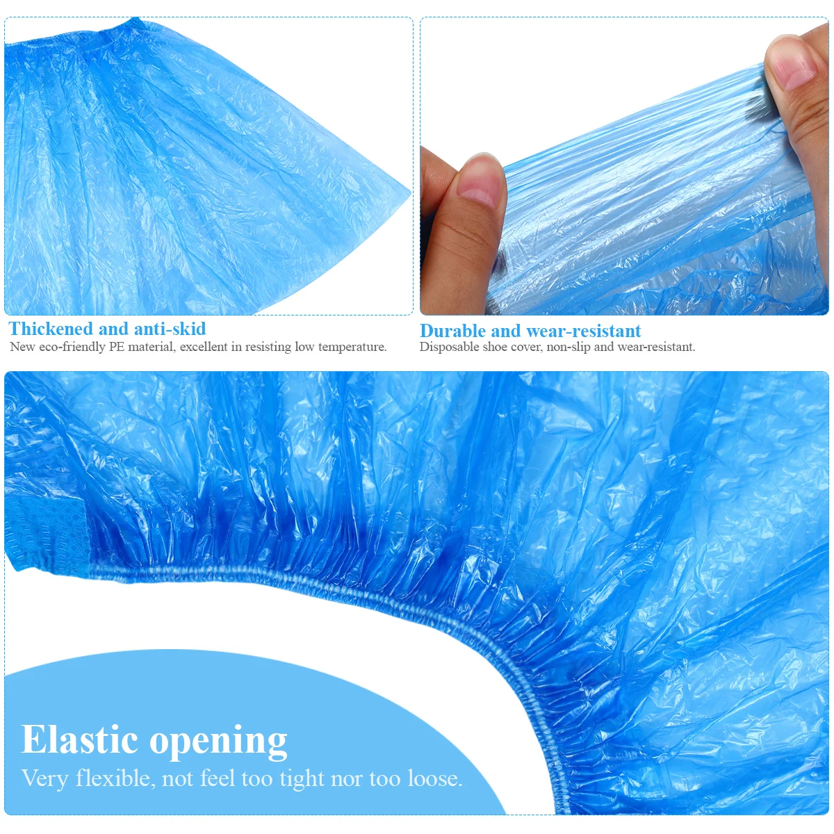 100pcs Disposable Shoe Covers Plastic Overshoes Waterproof Feet Sneakers Polyethylene Home Hotel Office Car Mud Dirt Protection
100pcs Disposable Shoe Covers Plastic Overshoes Waterproof Feet Sneakers Polyethylene Home Hotel Office Car Mud Dirt Protection