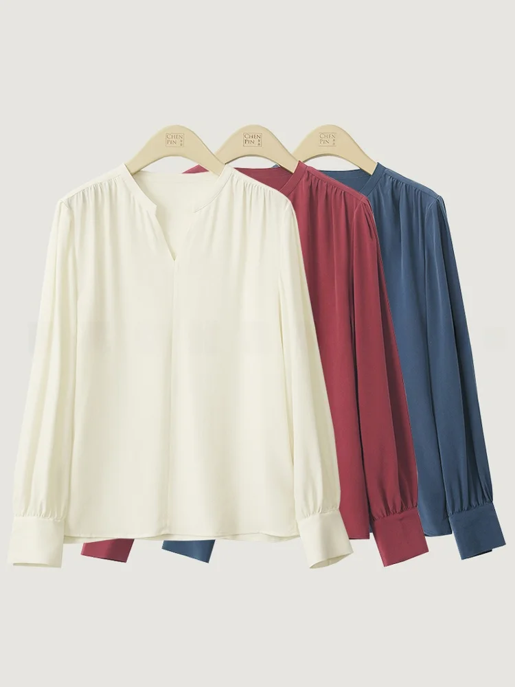 Женская шелковая блузка с V-образным вырезом и длинным рукавом, свободного кроя, повседневная, удобная, дышащая, весна-лето, новинка Sle Dkchenpin
Женская шелковая блузка с V-образным вырезом и длинным рукавом, свободного кроя, повседневная, удобная, дышащая, весна-лето, новинка Sle Dkchenpin