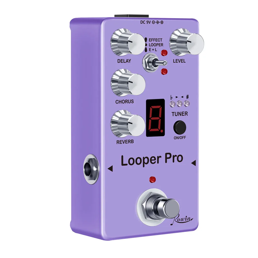 Guitar Looper Effect Pedal Looper Effect Pedal Digital Effect Pedal ROWIN Looper Pro With Looper Delay Chorus New Style
Guitar Looper Effect Pedal Looper Effect Pedal Digital Effect Pedal ROWIN Looper Pro With Looper Delay Chorus New Style