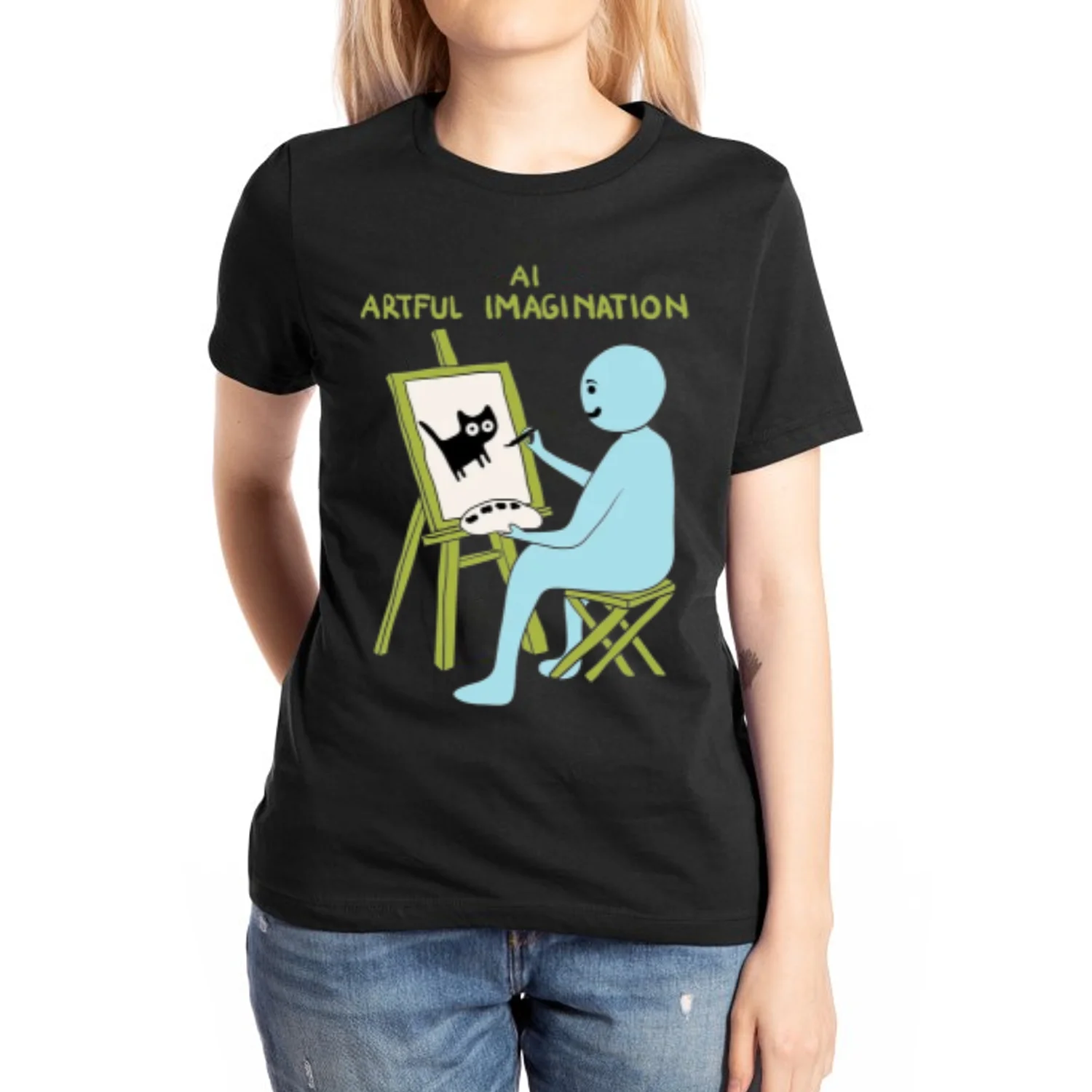 Women's Cotton T-shirt Cartoon Character Cat Print Casual Simple Short Sleeve Unisex Top 2024 New Casual Design Top
Women's Cotton T-shirt Cartoon Character Cat Print Casual Simple Short Sleeve Unisex Top 2024 New Casual Design Top
