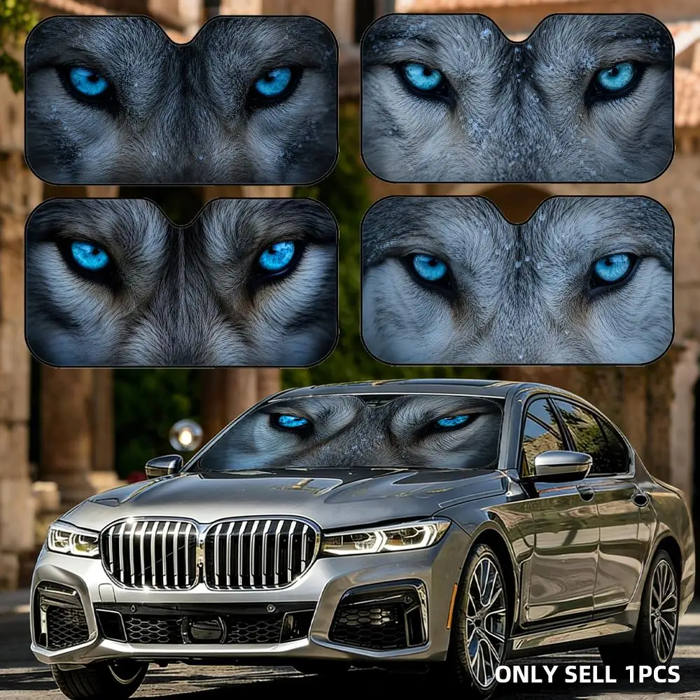 Angry Wolf Eyes Sun Visor Reusable Aluminum Foil UV Protector Heat Car Sunshades Five-Layer Insulation Windshield
Angry Wolf Eyes Sun Visor Reusable Aluminum Foil UV Protector Heat Car Sunshades Five-Layer Insulation Windshield