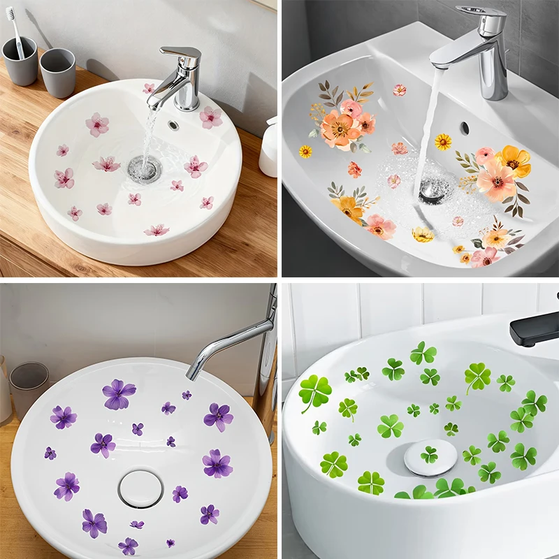 Floral Bathroom Sink Stickers Removable Self-Adhesive Waterproof Bathroom Toilet Decorative Sticker Bathtub Sticker Home Decor
Floral Bathroom Sink Stickers Removable Self-Adhesive Waterproof Bathroom Toilet Decorative Sticker Bathtub Sticker Home Decor