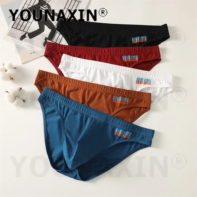 5 Pieces Men's Sexy Low Waist Cotton Briefs Breathable Solid Color Big Size Triangle Underwear For Men M L XL 2XL YOUNAXIN
5 Pieces Men's Sexy Low Waist Cotton Briefs Breathable Solid Color Big Size Triangle Underwear For Men M L XL 2XL YOUNAXIN