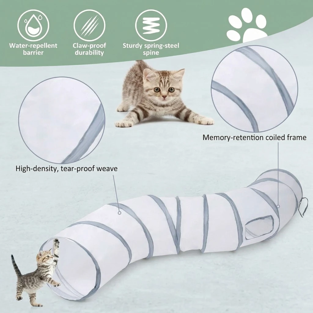 White Cat Tunnel Pet Supplies Funny Kitten Toys Foldable Toys For Cat Pet Training Interactive Fun Toy Play Tunnel Tube
White Cat Tunnel Pet Supplies Funny Kitten Toys Foldable Toys For Cat Pet Training Interactive Fun Toy Play Tunnel Tube