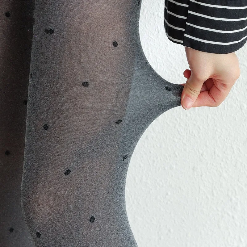 Women's Gray Polka Dot Tights Velvet Soft Stockings with Heart Black Dots Trendy Instagram Style Pantyhose
Women's Gray Polka Dot Tights Velvet Soft Stockings with Heart Black Dots Trendy Instagram Style Pantyhose