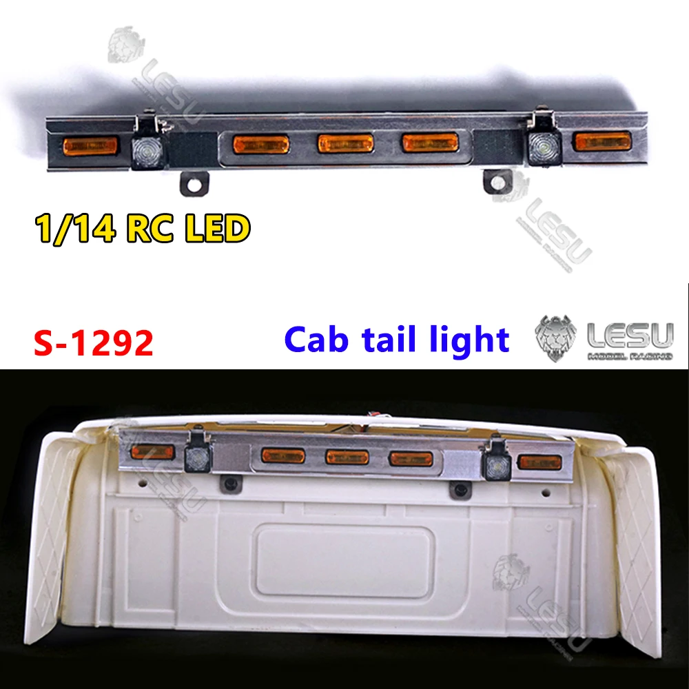 For Tamiya R620 R470 1/14 RC tractor truck engineering model toy LED high roof rear light upgrade modification parts LESU S-1292
For Tamiya R620 R470 1/14 RC tractor truck engineering model toy LED high roof rear light upgrade modification parts LESU S-1292