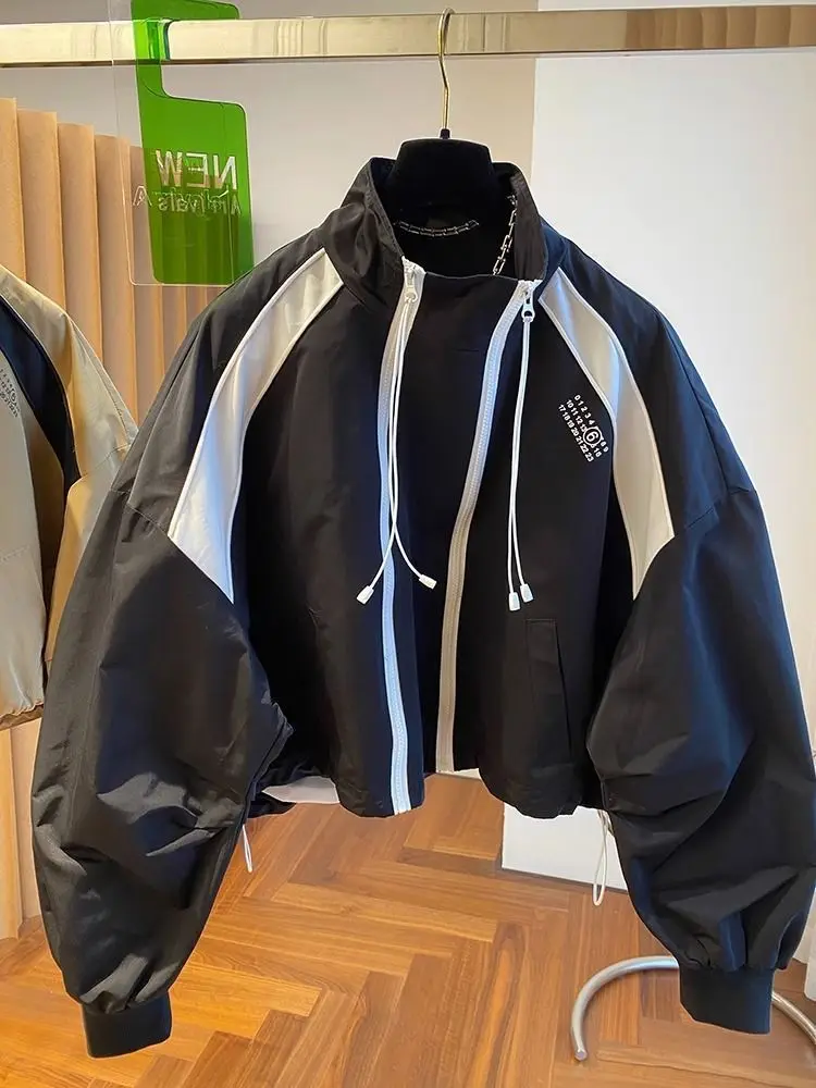 Bomber Jacket Zip Sweatshirt Design Oversized Casual Stand-up Collar Trench Coat Women Outerwear Spring Autumn Short Windbreaker
Bomber Jacket Zip Sweatshirt Design Oversized Casual Stand-up Collar Trench Coat Women Outerwear Spring Autumn Short Windbreaker