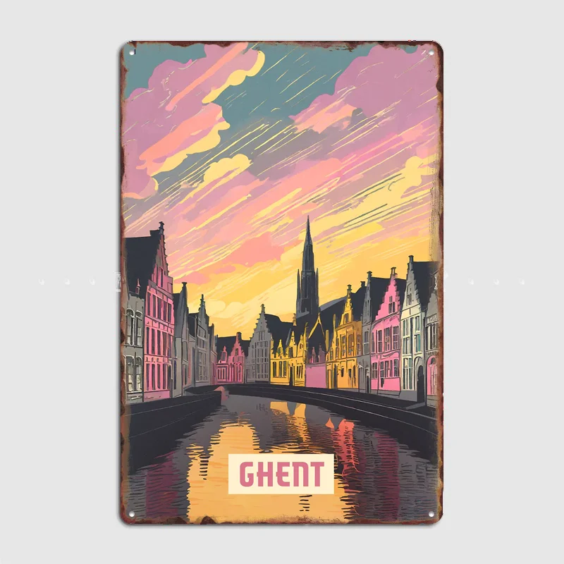 Ghent Scenery City Travel Poster Metal Sign Bar Custom Bedroom Indoor Poster Home Wall Decor Posters Room Decoration
Ghent Scenery City Travel Poster Metal Sign Bar Custom Bedroom Indoor Poster Home Wall Decor Posters Room Decoration