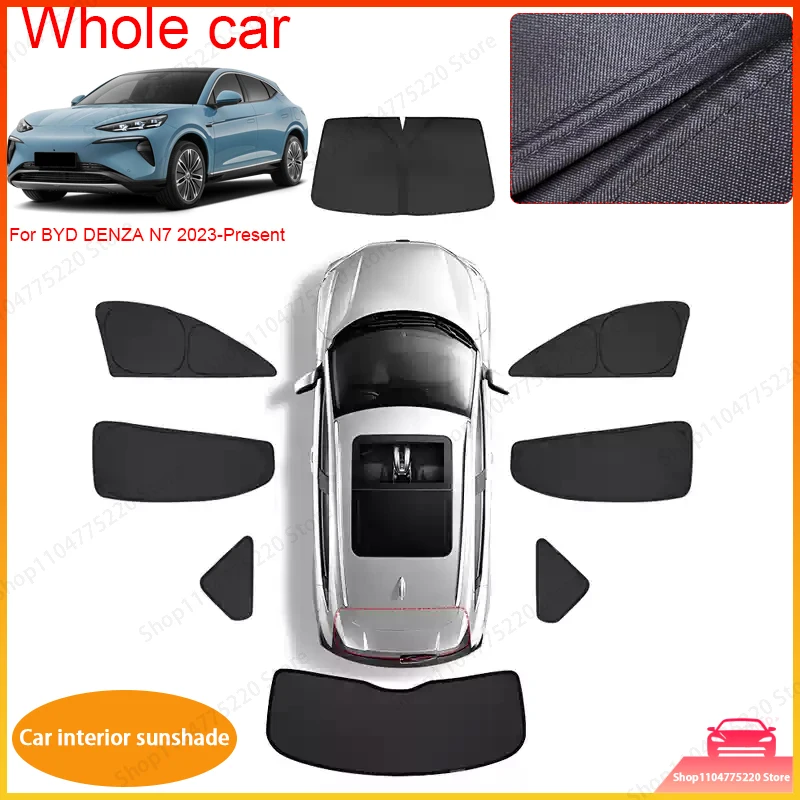 Car Black Window Privacy Sunshade For BYD DENZA N7 2023-Present Auto Anti-UV Heat Insulation Protect Cover Interior Accessory
Car Black Window Privacy Sunshade For BYD DENZA N7 2023-Present Auto Anti-UV Heat Insulation Protect Cover Interior Accessory