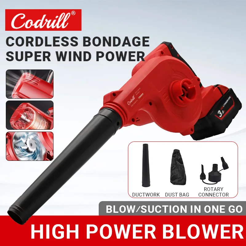 2 In1 Cordless Electric Air Blower Portable Handheld Leaf Garden Dust Collector Cleaner Power Tool For Milwaukee Battery PIN
2 In1 Cordless Electric Air Blower Portable Handheld Leaf Garden Dust Collector Cleaner Power Tool For Milwaukee Battery PIN