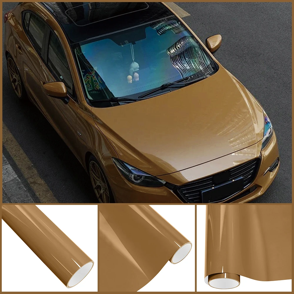 Glossy Platinum Carame Brown DIY Color Friendly PET Vinyl Wrapping Vinyl Film Car Protective Cover Sticker Car Decor Accessories
Glossy Platinum Carame Brown DIY Color Friendly PET Vinyl Wrapping Vinyl Film Car Protective Cover Sticker Car Decor Accessories