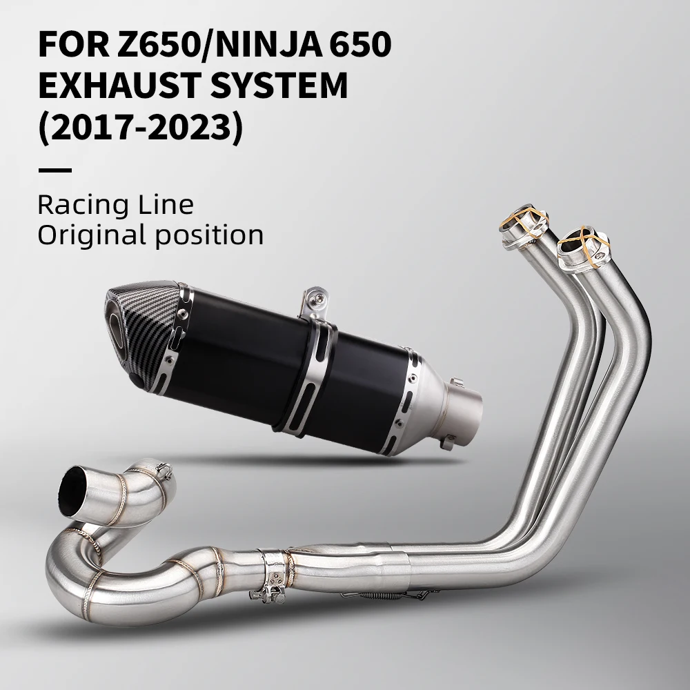 Motorcycle Exhaust Slip-On Modify Front Link Pipe 51MM Interface Escape For NINJA 650 NINJIA650 Z650 2017-2023
Motorcycle Exhaust Slip-On Modify Front Link Pipe 51MM Interface Escape For NINJA 650 NINJIA650 Z650 2017-2023