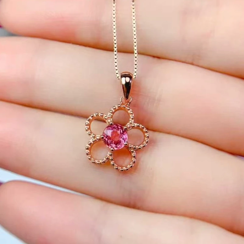 Real 925 Silver Gemstone Necklace Pendant Certified 5mm 0.5ct Natural Tourmaline Pendant with Silver Necklace
Real 925 Silver Gemstone Necklace Pendant Certified 5mm 0.5ct Natural Tourmaline Pendant with Silver Necklace