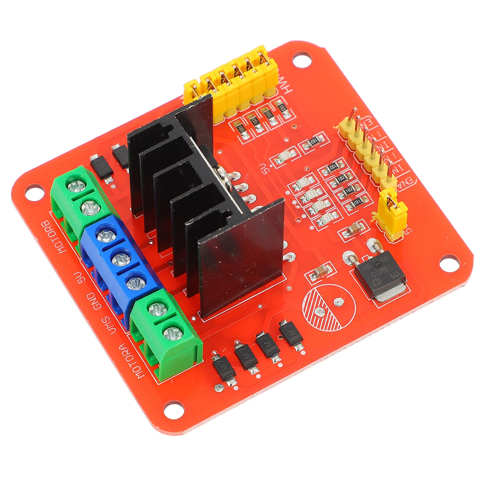 Плата шагового двигателя L298N Dual H Bridge Controller 5V-35V 2A Пиковый ток Модуль драйвера шагового двигателя постоянного тока Модуль деталей инструмента постоянного тока
Плата шагового двигателя L298N Dual H Bridge Controller 5V-35V 2A Пиковый ток Модуль драйвера шагового двигателя постоянного тока Модуль деталей инструмента постоянного тока