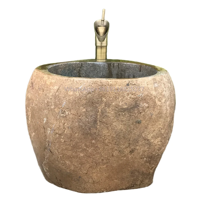 Stone Sink Outdoor Balcony Washing Mop Basin Art Natural Cobblestone Head Mop Pool Outdoor Mop Pool Courtyard Rough
Stone Sink Outdoor Balcony Washing Mop Basin Art Natural Cobblestone Head Mop Pool Outdoor Mop Pool Courtyard Rough